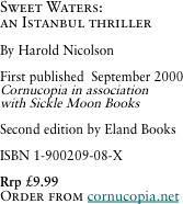 Sweet Waters:  an Istanbul thriller 